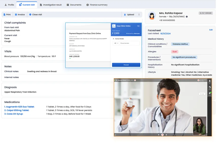screenshot of Easy Clinic